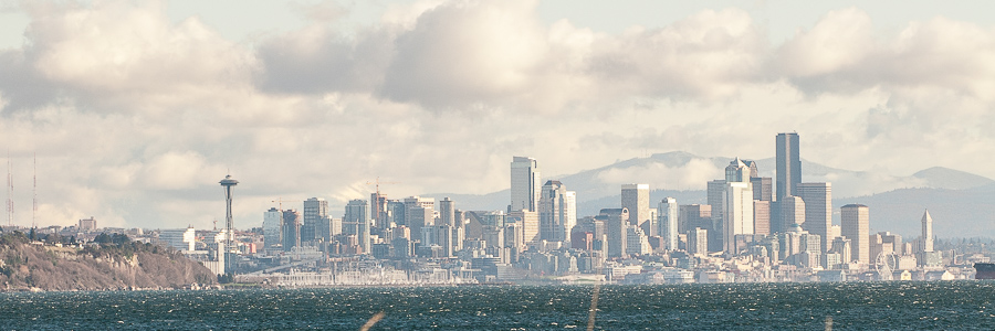 Seattle from Bainbridge Island photo