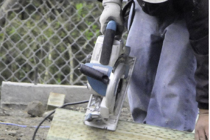 Power tool closeup